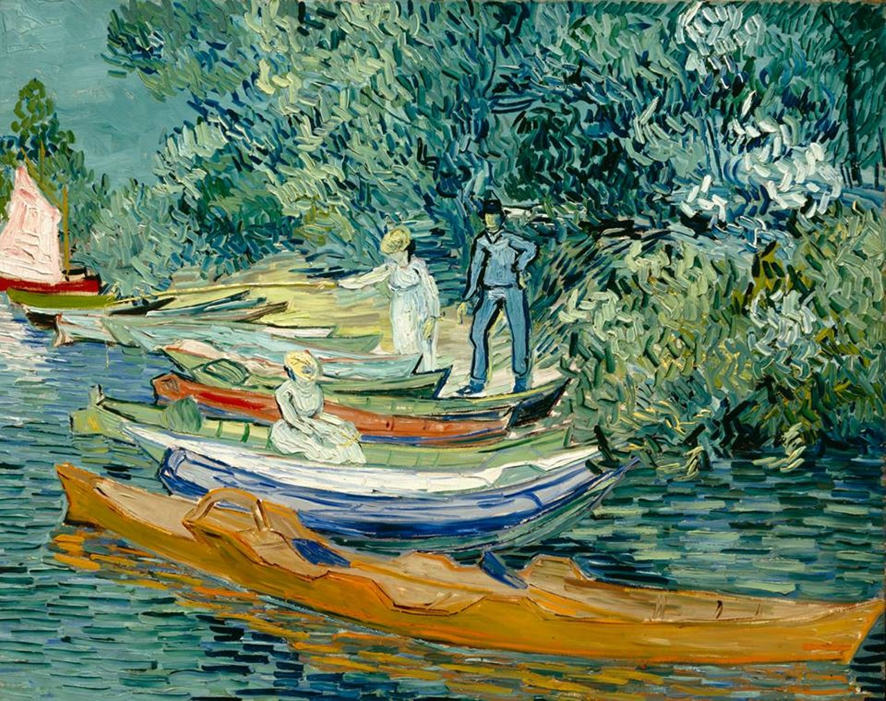 The above painting is "Bankof the Oise at Auvers" by Vincent Van Gogh, one of several of his works on display at the DIA. The museum is always cycling in new, exciting exhibitions so keep an eye out over the summer.
Photo via Detroit Institute of Arts Facebook page
