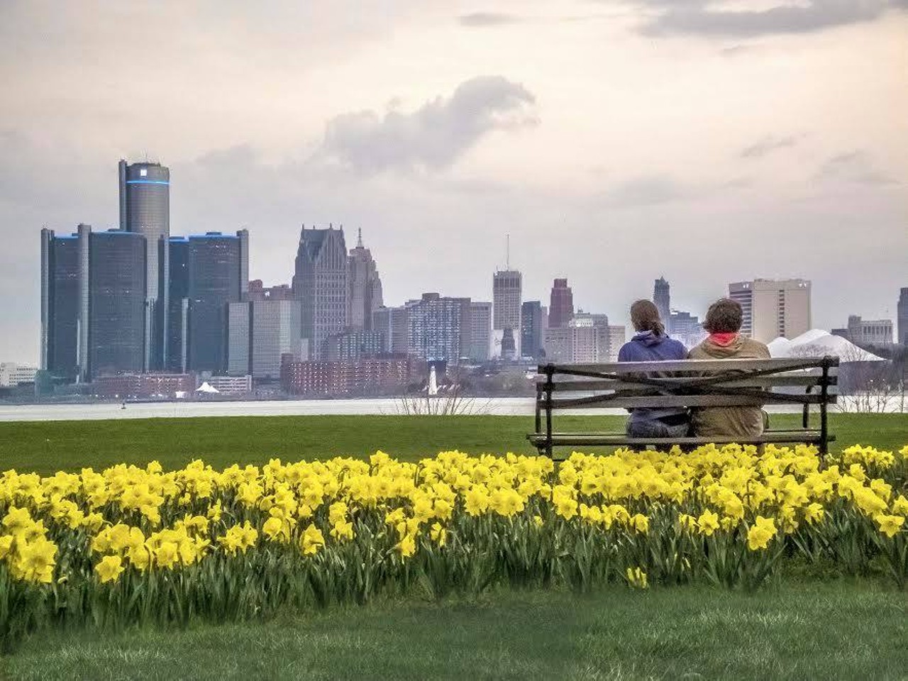 Belle Isle is another essential destination for a floral spectacle. And that view of the city is beyond compare.
Photo via Belle Isle Conservancy Facebook page