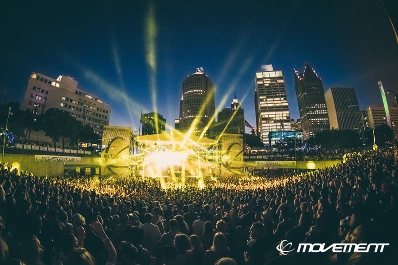 Detroit's massive yearly electronic and rap music festival needs no introduction. Movement's electronic headliners include Richie Hawtin, Testpilot, and Carl Cox. Rap headliners include Danny Brown, Earl Sweatshirt, and Juicy J.
Photo via Movement Official Facebook page