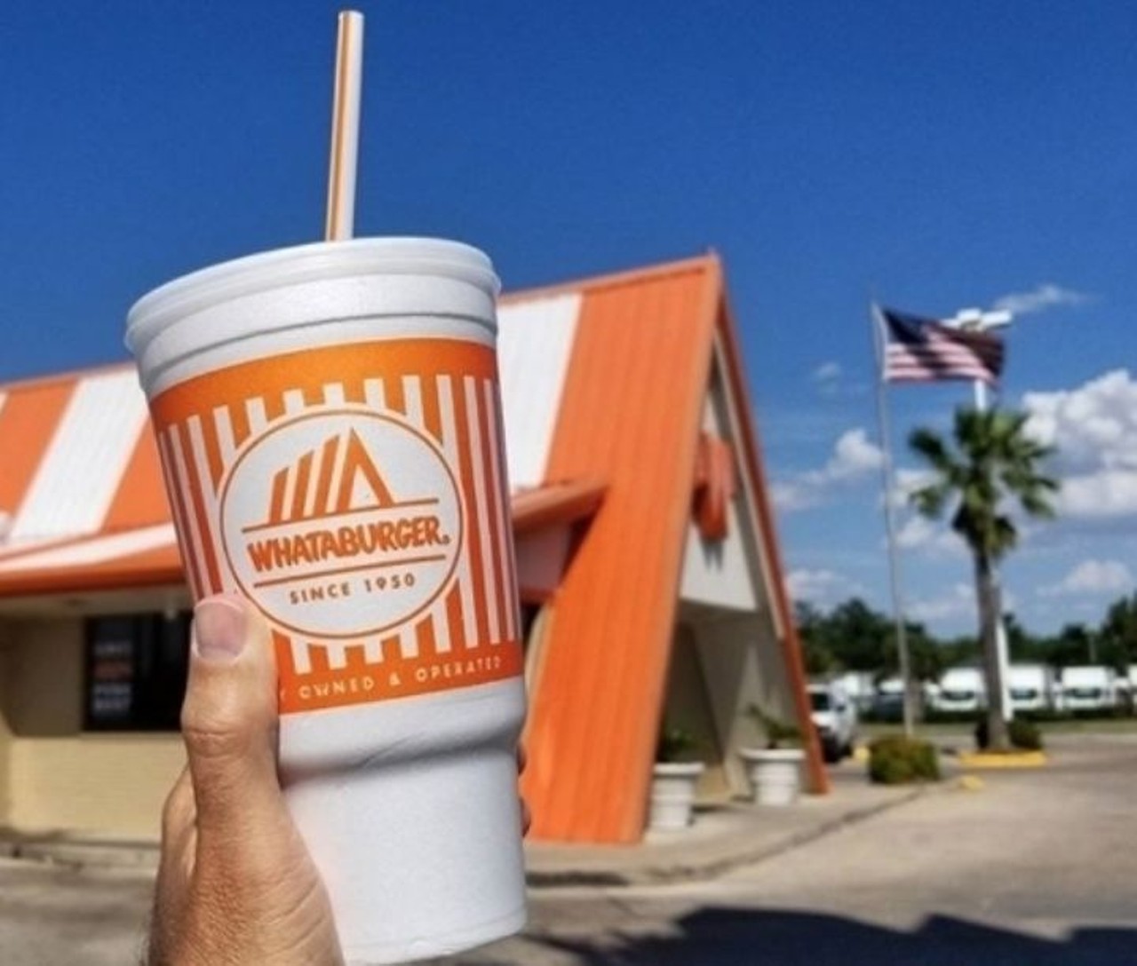Whataburger
This place specializes in hamburgers &#151; you're shocked, I know &#151; but, they also serve eggs for breakfast and chicken sandwiches for lunch. The fare may seem standard, but Whataburger succeeds because of its intriguing spicy cheeses. The chain is based in San Antonio, Texas and the closest location to us is in Alabama. 
Photo via Instagram use @whataburger