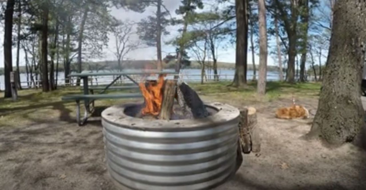 Otsego Lake State Park 
7136 Old Hwy 27 S., Gaylord; 989-732-5485; nps.gov
Otsego Lake State Park offers a half-mile of sandy beach, as well as campgrounds, and kayak and paddleboard rental. This camping ground is great for those who want a more accommodating and less rustic experience.
Photo via Screengrab/YouTube