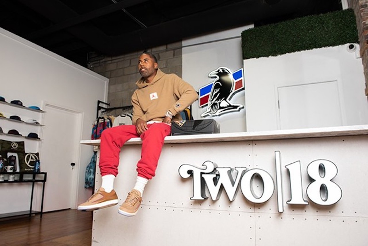 Two18
1400 E. Fisher Service Dr., Detroit; 313-974-6955; two18.com
If sneakers are your thing, then you likely already know about Two18. The sister store to Royal Oak's Burn Rubber Sneaker Boutique recently collaborated with Nike for a limited edition Detroit-themed Air Jordan 2.