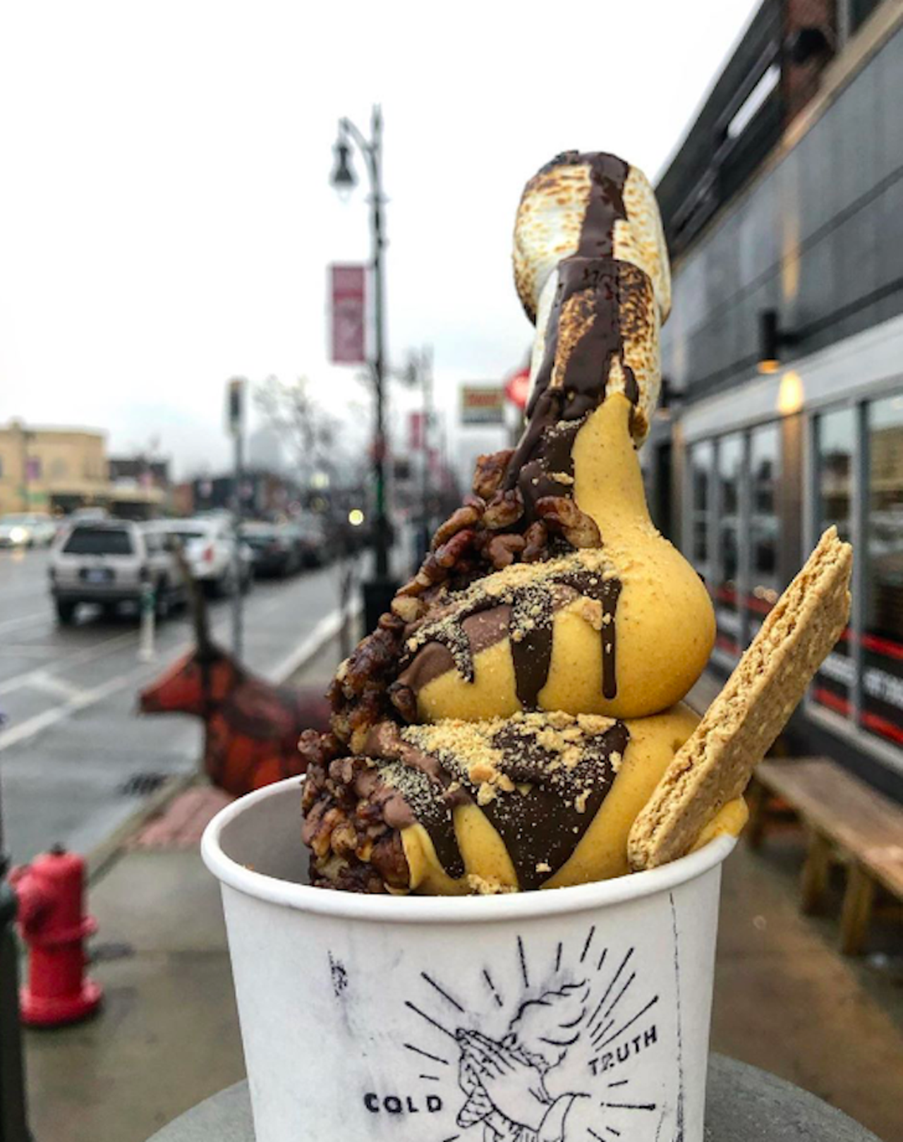 Cold Truth
4240 Cass Ave., Suite 100, Detroit; 313-680-1199; coldtruthsoftserve.com
This Midtown soft serve joint offers out-of-the-box flavors like black sesame with strawberry balsamic drizzle, lavender, and black vanilla. Non-dairy options are always available too.