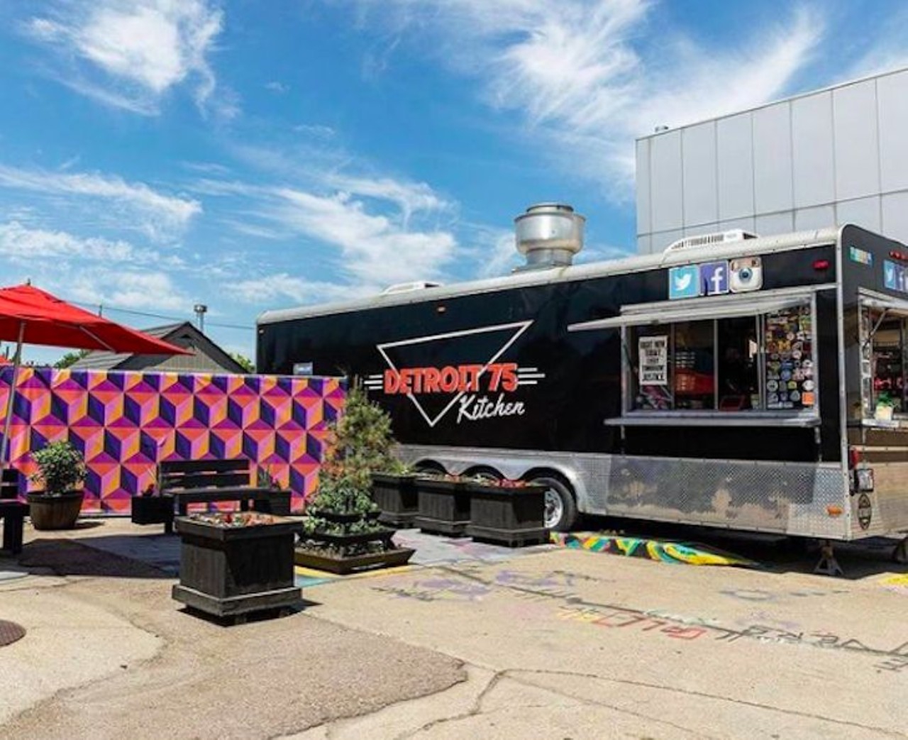 Detroit 75 Kitchen
detroit75kitchen.com
Detroit 75 takes everything you knew about a sandwich and elevates it with a dash of Detroit. With names like the Fisher Fwy. Fish , I-75 Chicken Shawarma, and Russell St. Veggie, you can eat your way through Detroit at this truck.
Photo via Detroit 75 Kitchen/Instagram