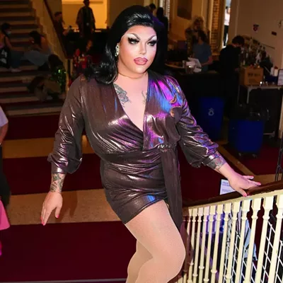 Alex Suarez (@queenalexsuarez) This Georgia transplant landed in Grand Rapids in 2021 and is already making waves. Whether 26-year-old Alex Suarez is wearing a shimmery bodysuit or tight hoochie dress, she always makes it look fab. She’s performed across the country but can often be seen hosting drag shows at Skelletones in Grand Rapids. She’s also slinging merch for Alyssa Edward’s tour with your girl Aphrodite. Photo by Just Toby (@justtobyme)