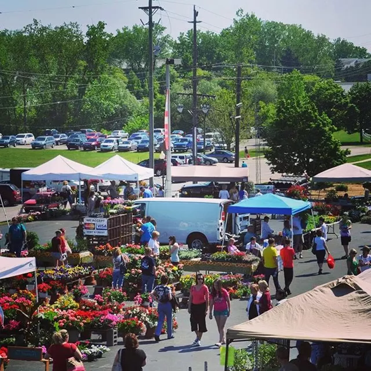 Downtown Rochester Farmers Market Rochester, MI Features Michigan-exclusive produce including flowers baked goods and honey, maple syrup and organic products. It&#146;s open every Sunday 8am-1pm on May 7- October 29. Photo via Instagram: Downtown Rochester Farmers Market