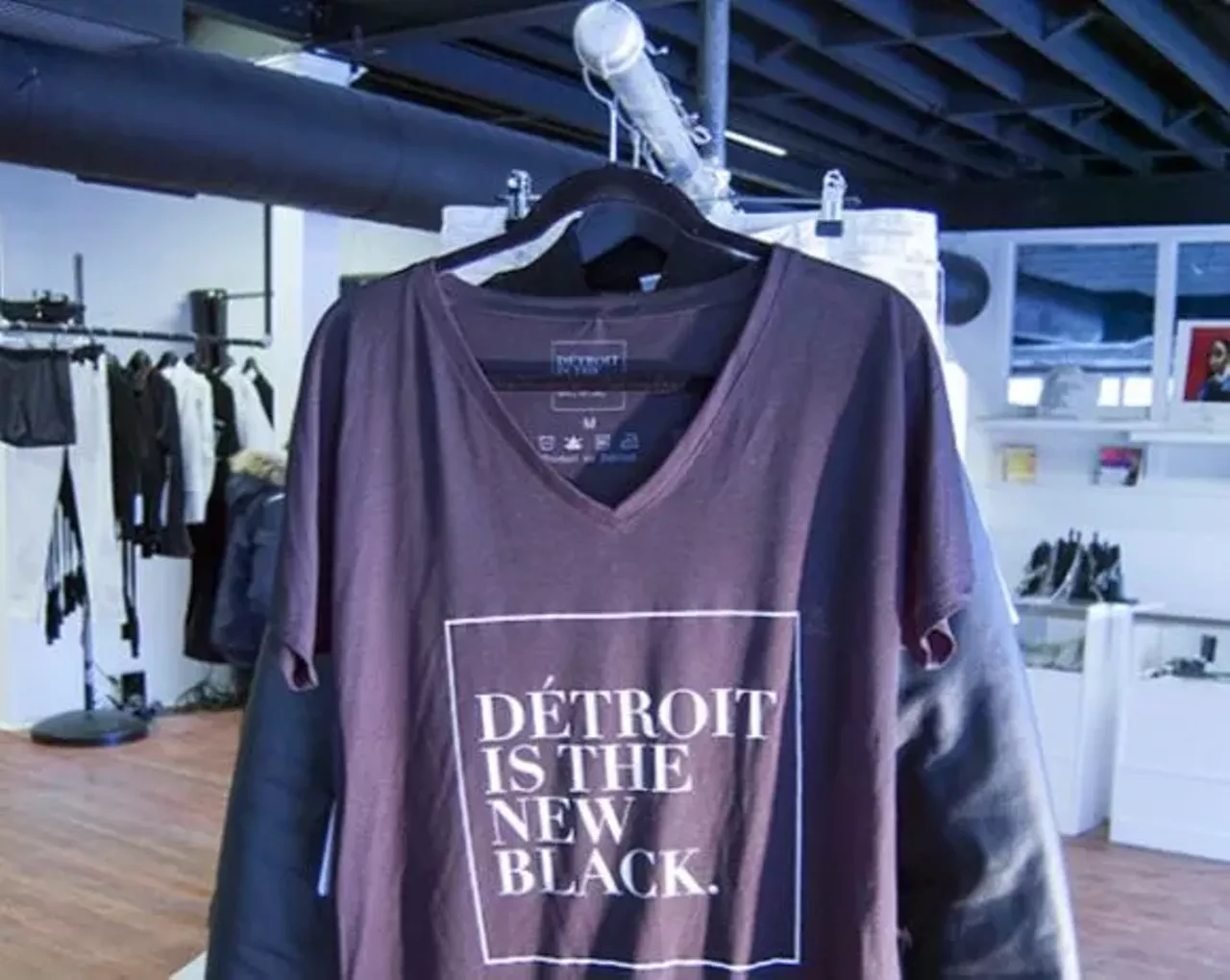 Detroit is the New Black 1430 Woodward Ave., 313-818-3498, detroitisthenewblack.com Founded by Roslyn Karamoko in 2013, Detroit is the New Black creates and sells luxury clothing. In addition, they use their downtown Detroit store as a space for rotating art exhibits and galleries, poetry slams, trunk shows, trunk shows, and private events. Photo via Detroit is the New Black/Facebook