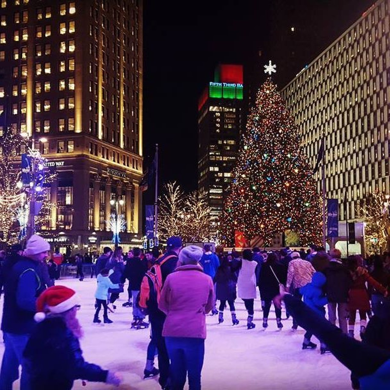Go ice skating at Campus Martius
800 Woodward Ave., Detroit; 313-963-9393
Campus Martius is the perfect place to go any time of the year, but the holidays are when this Detroit gem really comes alive. Ice skate beneath a towering 60-foot Christmas tree and take advantage of nearby coffee shops when it gets a little too chilly. Adult admission is $8, children younger than 12 is $7, and seniors over 65 years old are $7. Skates are available for rental for $4. The rink is open everyday including holidays, but hours vary.
Photo via Instagram user @simon_olga_