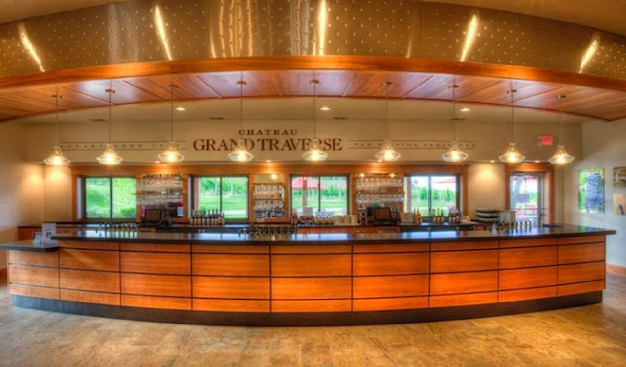 Chateau Grand Traverse
12239 Center Rd., Traverse City; 231-938-6120; cgtwines.com
In a normal year, Chateau Grand Traverse vineyards yield over 700 tons. Despite the massive grape growth, this vineyard grows sustainably by planting green cover crops to combat erosion and uses local compost to fertilize their crops.
Photo via Google Maps