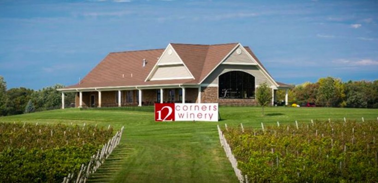 12 Corners Vineyards & Winery
1201 N. Benton Center Rd., Benton Harbor; 269-927-1512; 12corners.com
12 Corners Vineyards was founded by a group of friends and with a 115-acre estate. Try any of their award-winning wines including Cabernet Franc or Pinot Grigio.
Photo via Google Maps