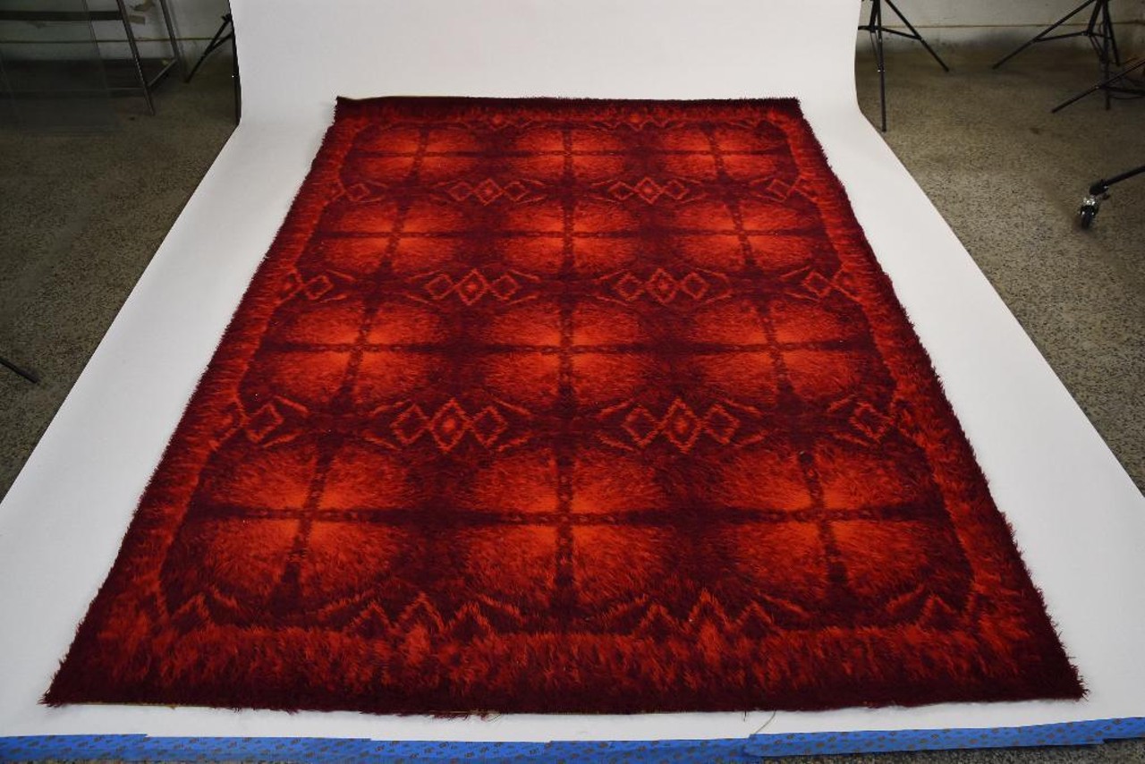 Mid-century rya shag rug