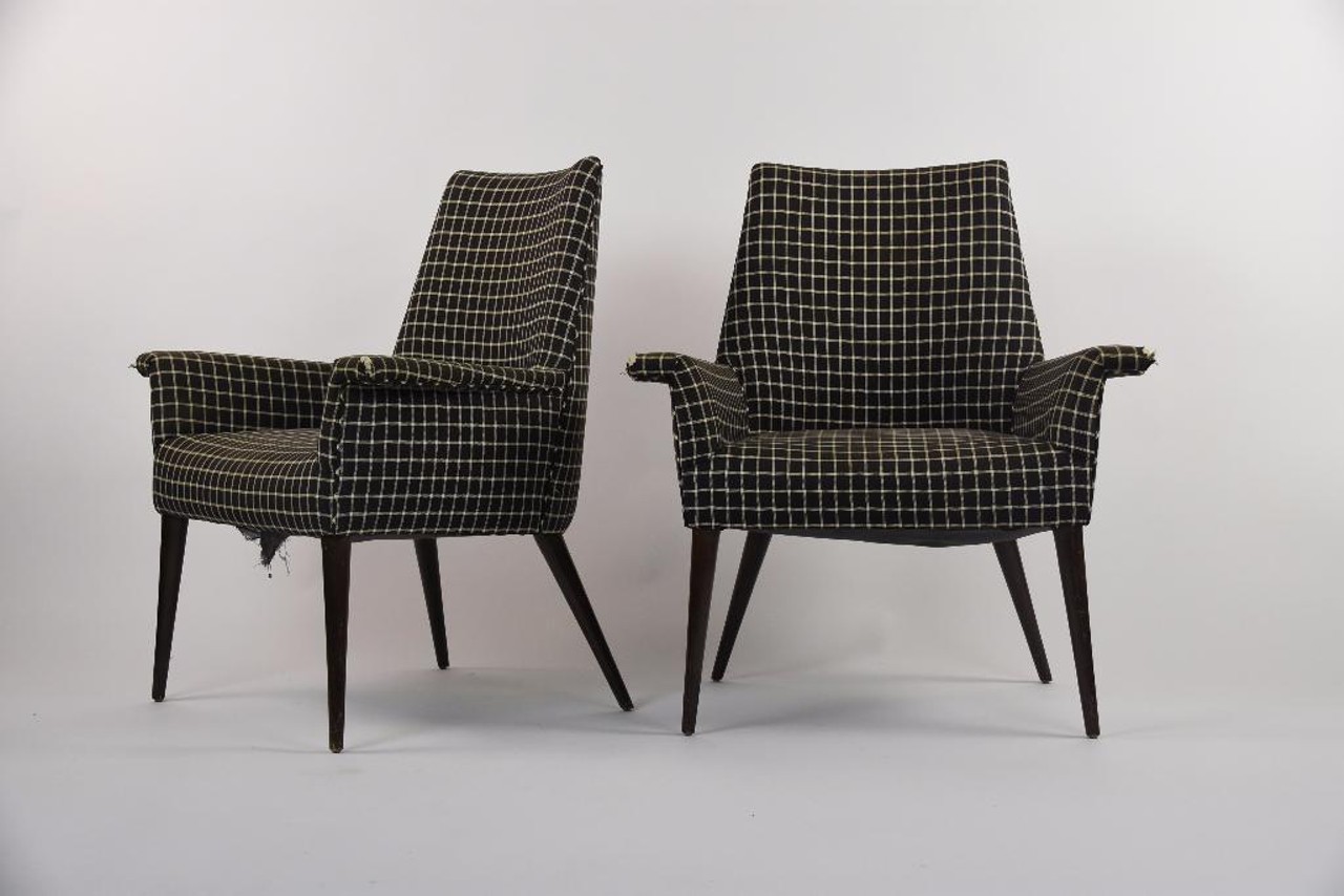 Petite lounge chairs, Milo Baughman for Thayer Coggin