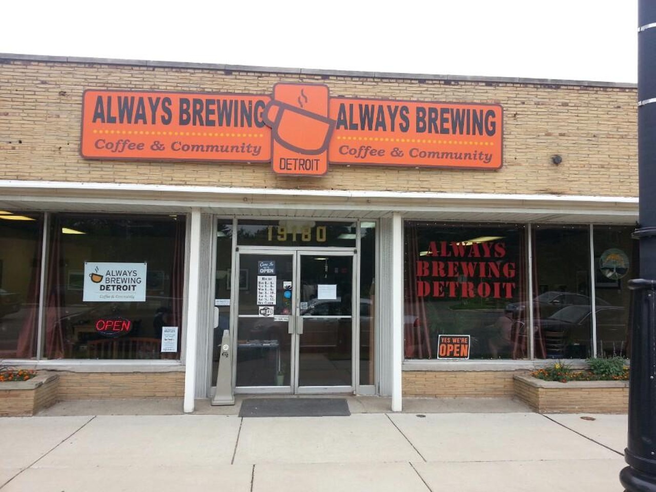 Always Brewing - 19180 Grand River, Detroit
An inviting storefront in Northwest Detroit that goes above and beyond their motto of &#147;coffee and community&#148; to make a mean cup of cocoa.