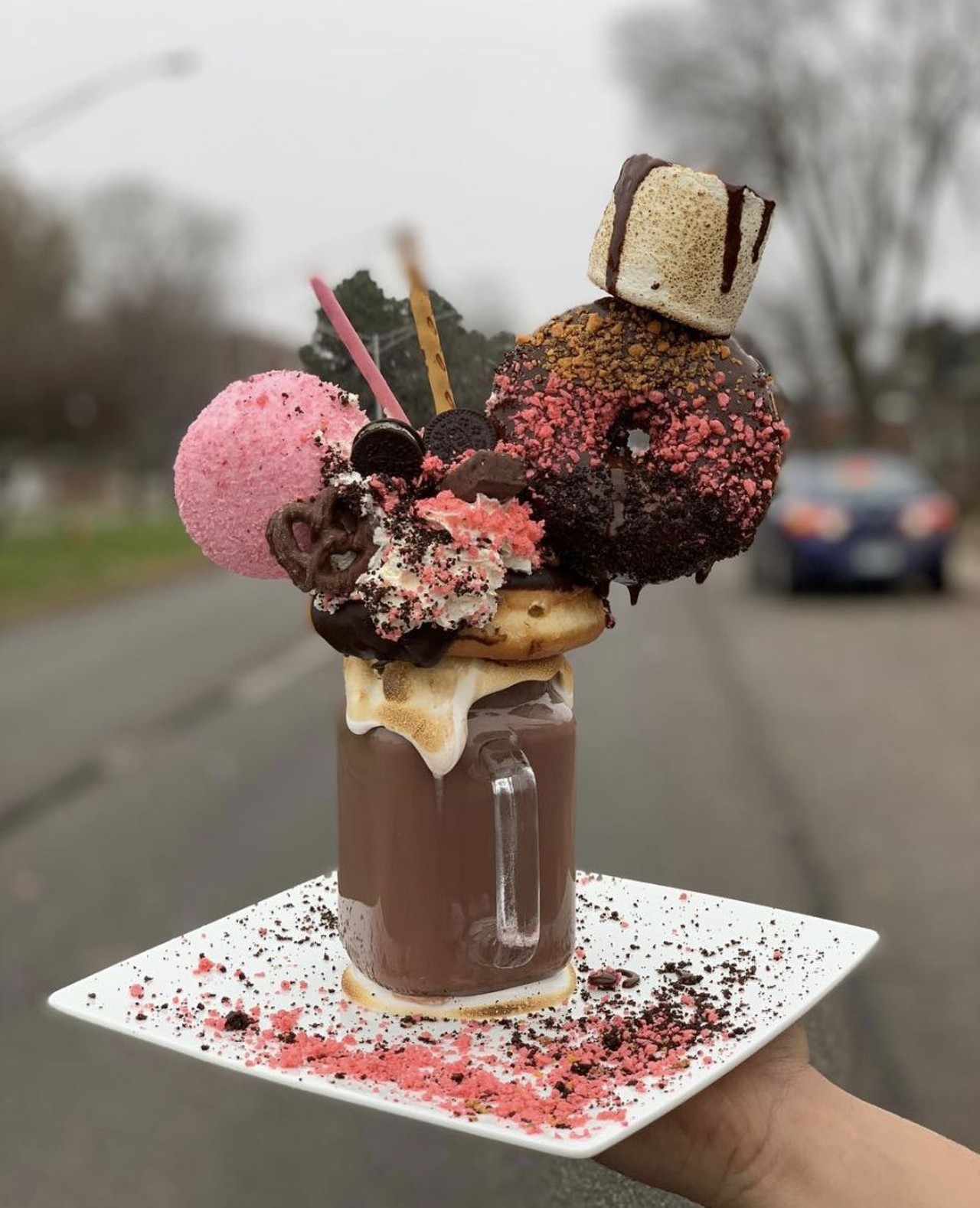 Garrido&#146;s Bistro & Pastry
19605 Mack Ave, Grosse Pointe Woods, MI 48236
Don&#146;t stuff your face too much during dinner if you want to enjoy a treat from Garrido&#146;s this holiday. Their extreme shakes are about five desserts in one.  
Photo with permission from @garridosbistro