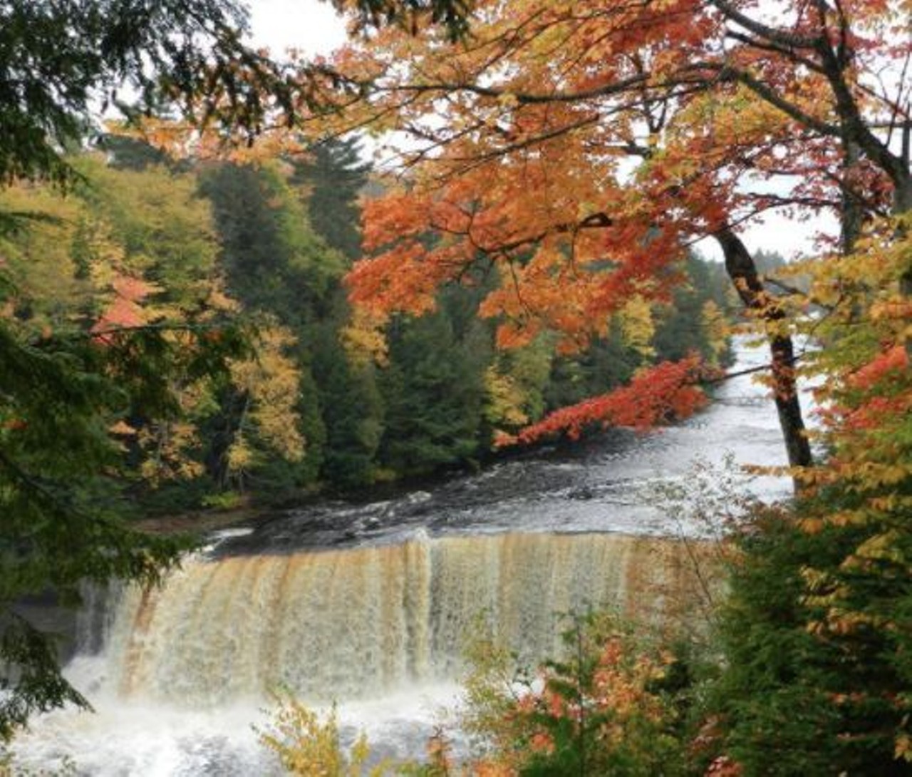Tahquamenon Falls
Driving distance from Detroit: 5 hours and 12 minutes
Now, this isn&#146;t necessarily a town itself but it&#146;s near one. These falls are in Michigan&#146;s Upper peninsula, and they are breathtaking, just look at that picture. It&#146;s a state park and one of the largest in Michigan. You can camp here and the closet town to do some real tourist stuff is Newberry.
Photo via @ManistiqueMI