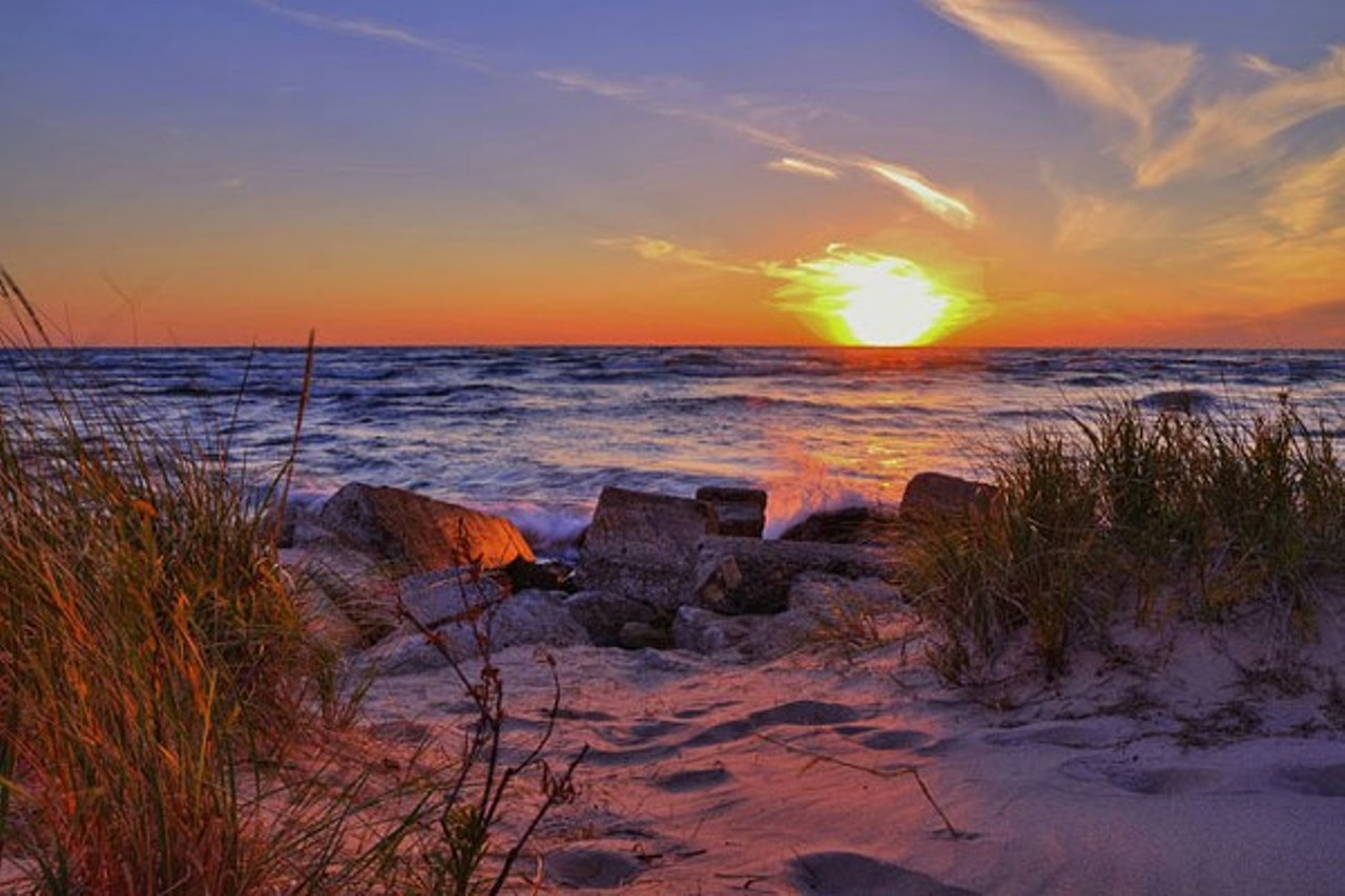 Ludington
8800 W. M-116, Ludington; 231-843-2423
Grab your hiking gear and hit the park's 5,300-acres to see wildlife up close. Boat across picturesque Lake Michigan, or enjoy the sun on Hamlin Lake. Soak in some good folk music at the Ludington's Amphitheater after a day of learning about the Great Lakes and Big Sable Point Lighthouse.
Photo via Shutterstock.
