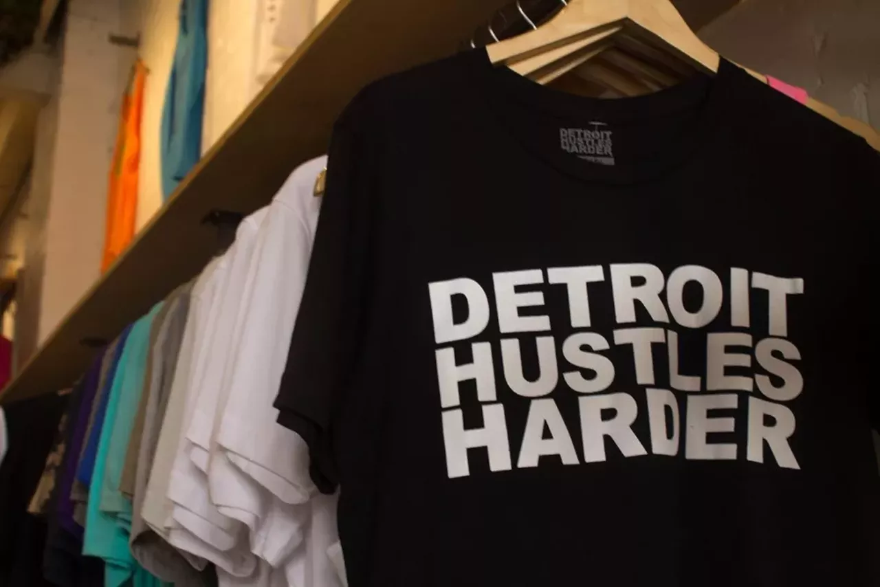 City pride T-Shirts Whether you want the world to know it’s “Detroit vs. Everybody,” that “Detroit Hustles Harder,” or that you were “Born in Detroit,” there’s no shortage of local city pride T-shirts to choose from.