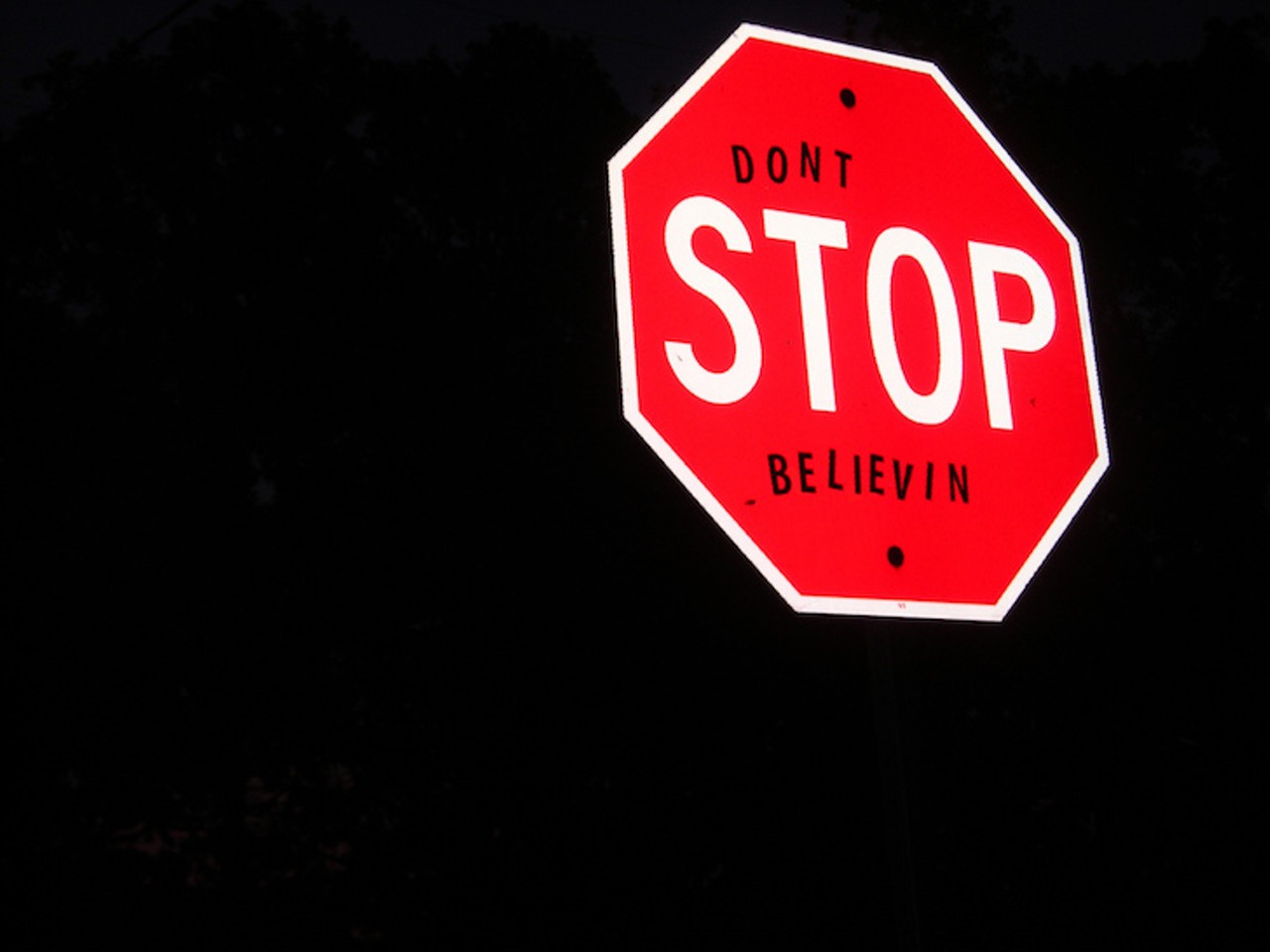 &#148;Don&#146;t Stop Believin&#146;&#148;
You know the line. You&#146;ve sung it in the third period at Red Wings games. You&#146;ve joked about how there&#146;s no such thing as south Detroit because that&#146;d be Windsor. Why do we keep doing it? We must love it.
Photo courtesy of kaitlyn / Flickr