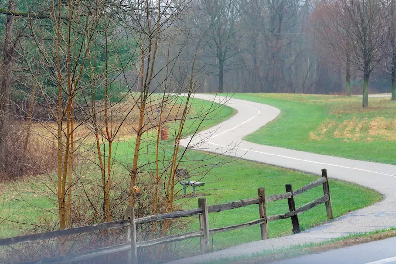 Take a hike! No, really! 4300 Main Park Rd., Shelby Twp. The drive to Stony Creek Metropark is just as scenic as the 4,461-acre park itself, which spans Washington, Oakland, and Shelby Townships with hills, mills, orchards, and wide-open spaces and fresh air. You do remember fresh air, don't you? What we're getting at is log the eff off and take in the scenery before it's covered in snow because, yeah, snow is coming. Ken Lund/Flickr Commons