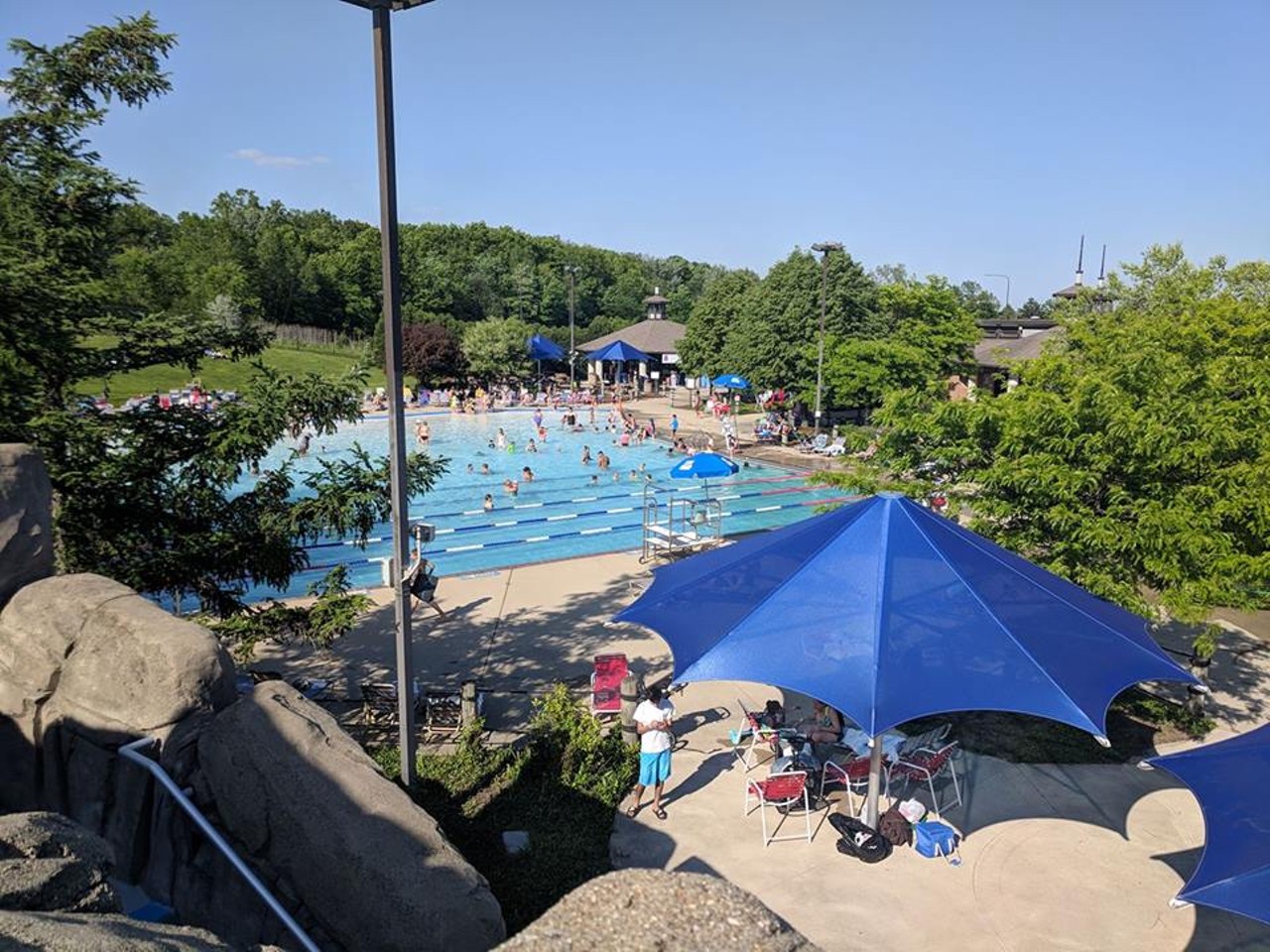 Troy Family Aquatic Center
3425 Civic Center Dr., Troy
The Troy Family Aquatic Center is a literal playground for fun, considering the sand volleyball and play area, in addition to the main pool and kiddie area with a waterfall and a splash pad. The center&#146;s indoor pool is open year round
Photo via  Troy Family Aquatic Center / Facebook 