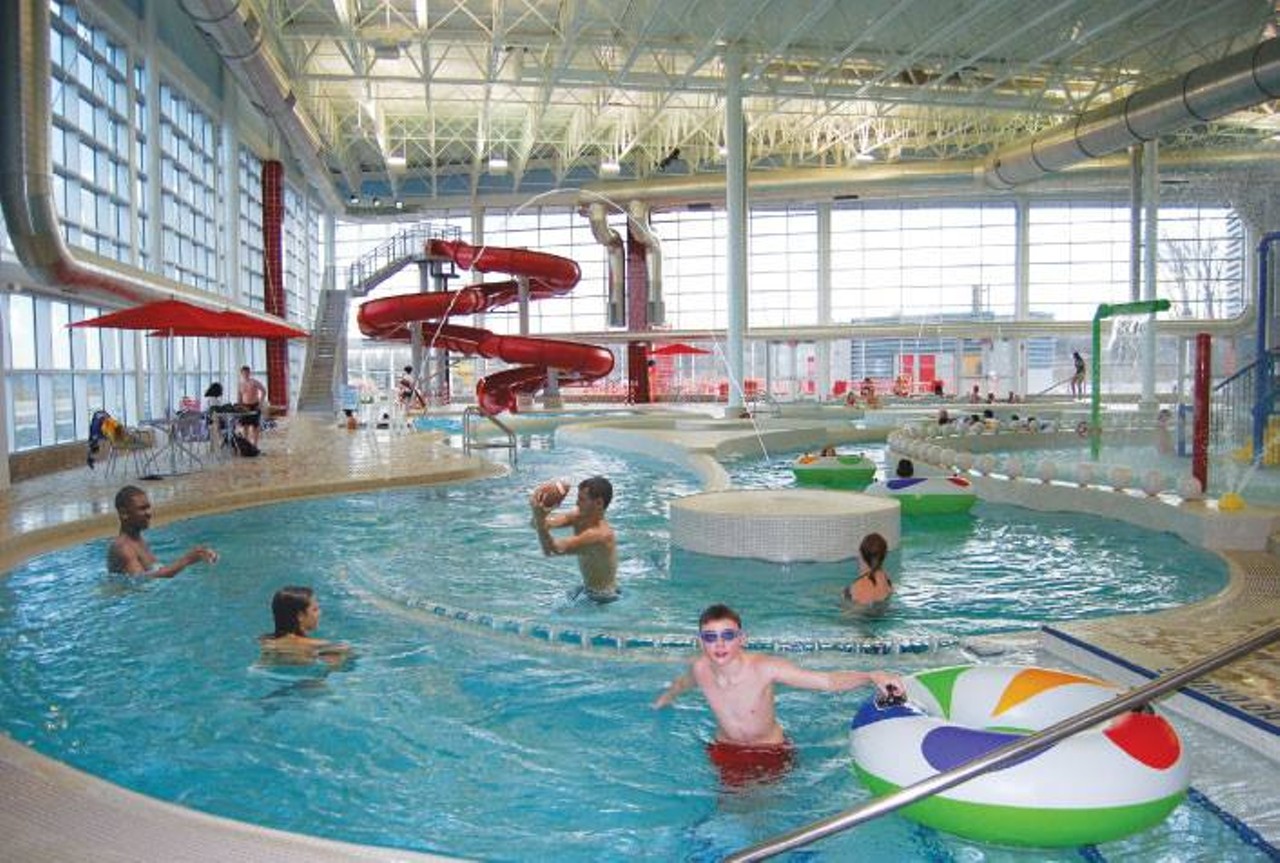Romulus Athletic Center
35765 Northline Rd., Romulus
The bigger, the better, right? At least that&#146;s the case at the Romulus Athletic Center, where an impressive five-pool complex is used for swimming lessons, water aerobics, lap swimming, open swim, water walking, birthday parties, and other tailored activities and events.
Photo via  Romulus Athletic Center / Facebook 