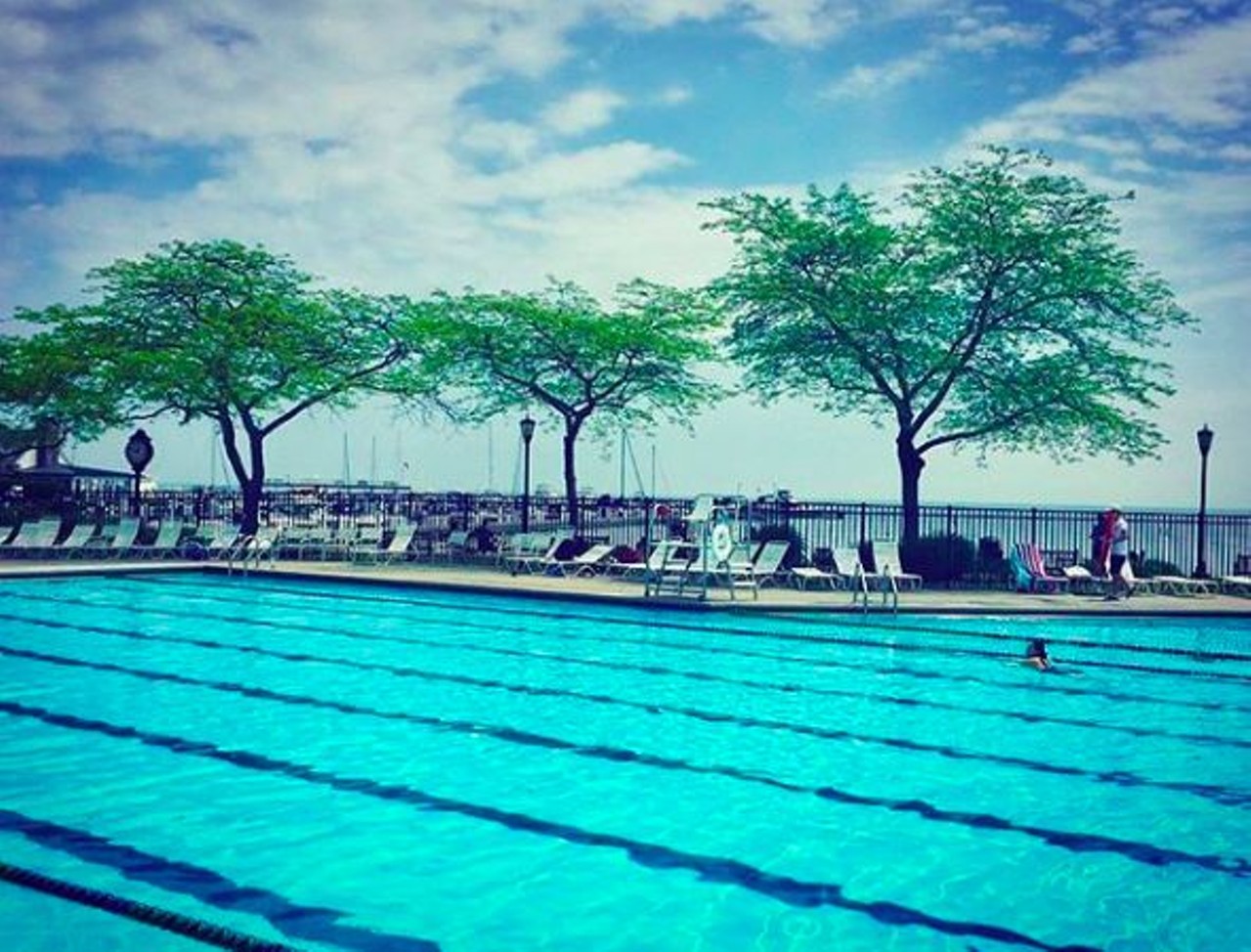 Pier Park 
350 Lake Shore Rd., Grosse Pointe Farms 
Pier Park is occupied by two designated pools, the wading pool for children, and the large pool, consisting of three different areas.
Photo via @faresksebati / Instagram 