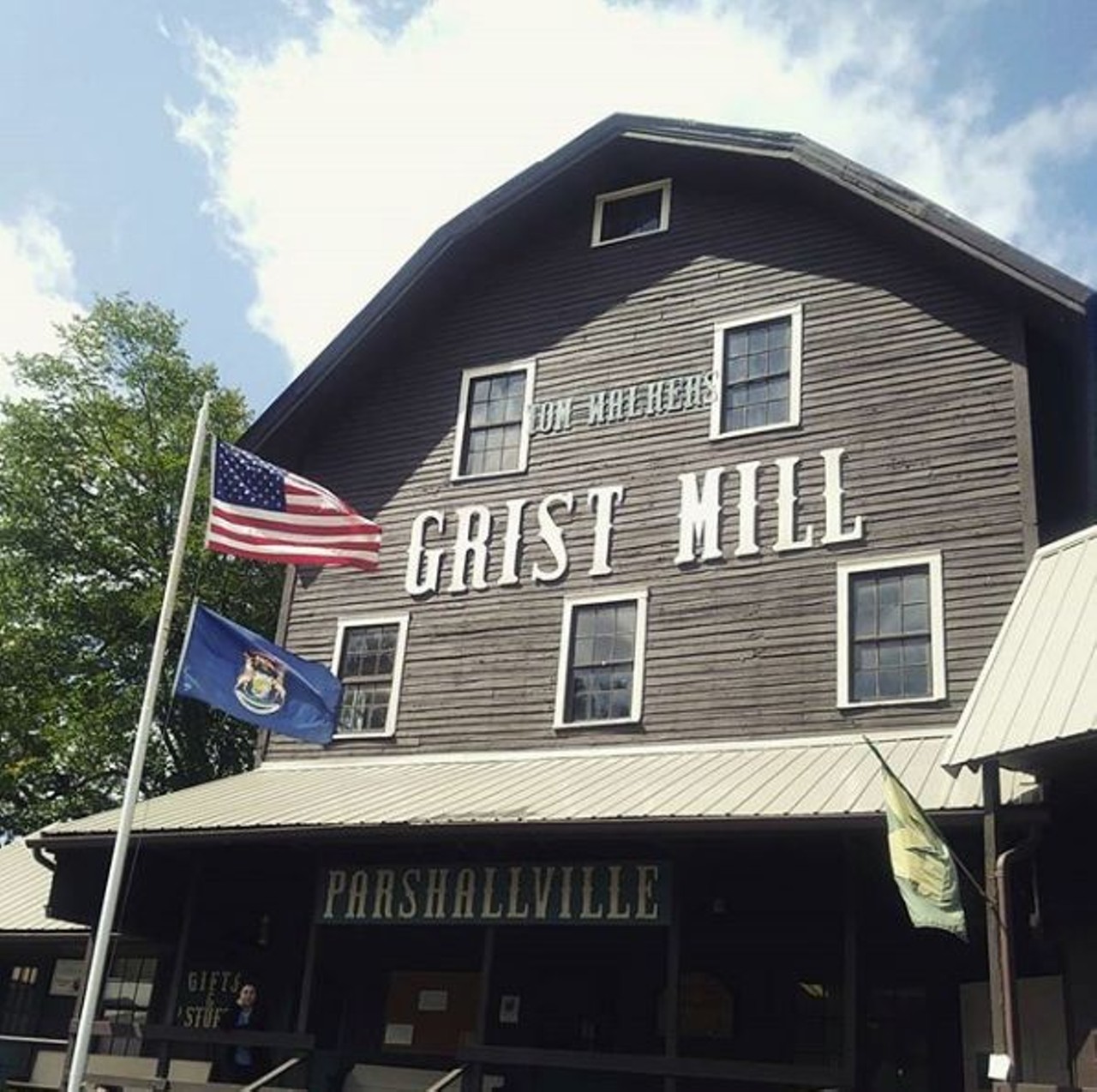 Historic Parshallville Grist Mill 
8507 Parshallville Rd., Fenton; 810-629-9079; parshallvillecidergristmill.com 
A &#147;Michigan Historic Site,&#148; the 143-year-old mill is one of few water-powered mills left in the state. They make cider, donuts, caramel apples and homemade apple pie. Their cider is personally heralded as being made the &#147;old-fashioned way&#148; creating a different taste depending on available apples every time. Photo via @shelbss_baylls. 