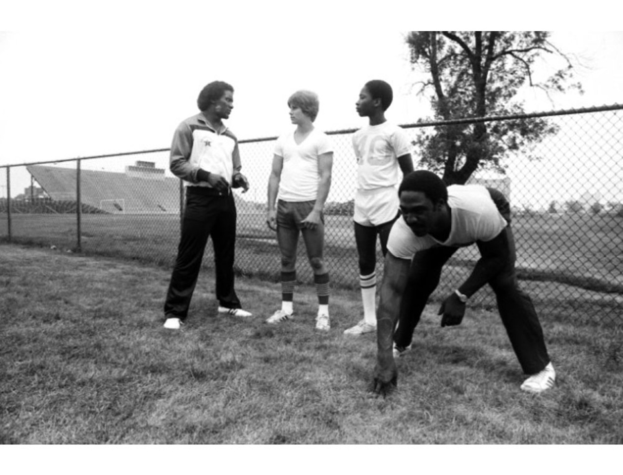 Billy Simms in 1981 teaching at a kids camp.