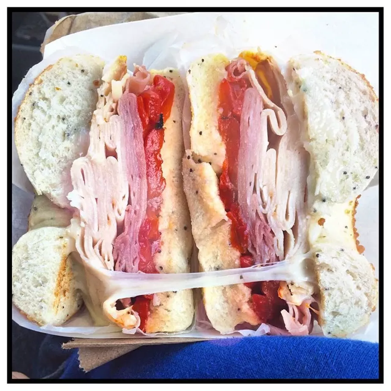 Bagel sandwiches |New York Bagel Ferndale | 23316 Woodward Ave., (248) 548-2580 All served on the finest, freshest, and tastiest bagels in metro-Detroit, with plenty of breakfast and lunch options. All sandwiches come with a pickle and side of coleslaw for that classic deli style combo. (Photo: zachgedda, via Instagram)