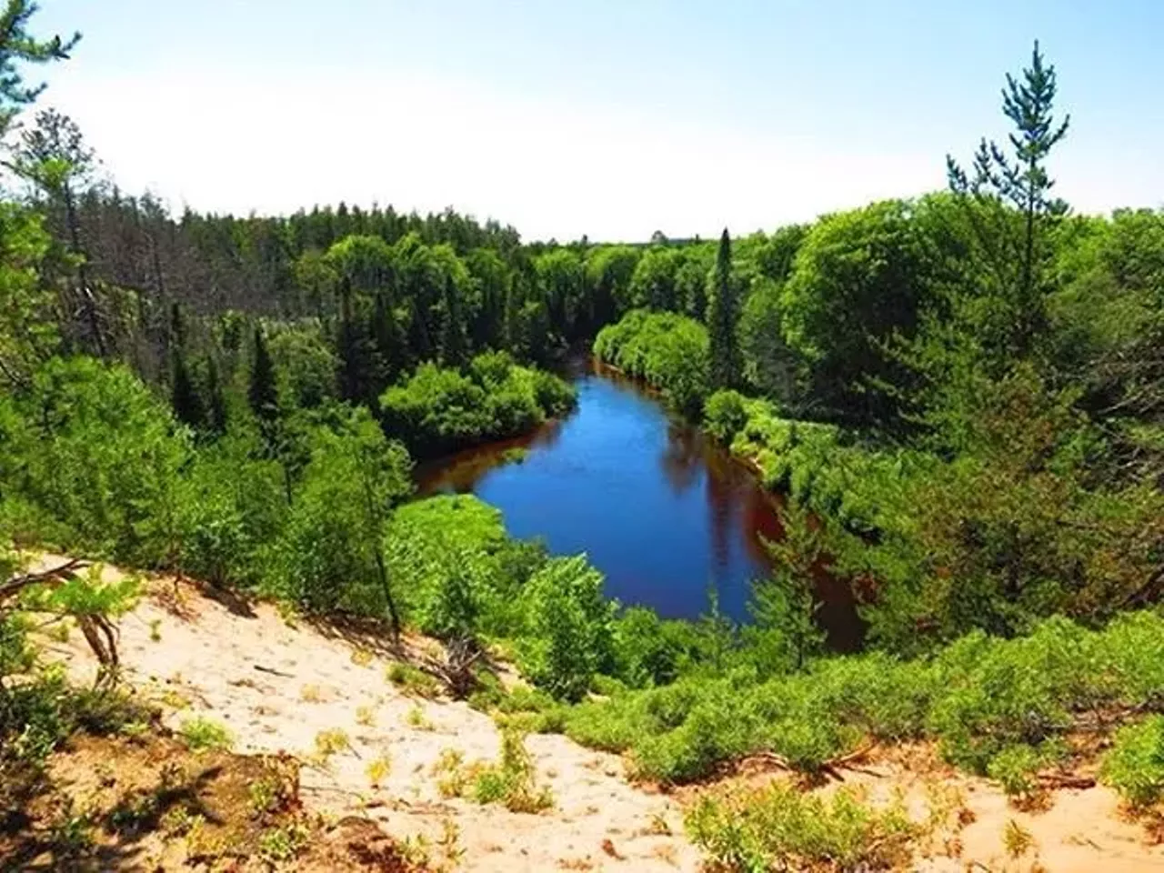 Mouth of the Two-Hearted River, Newberry A campground sitting on Lake superior at the mouth of a river surrounded by sites that will split your heart in two. (Photo via Instagram, @kristifitts)