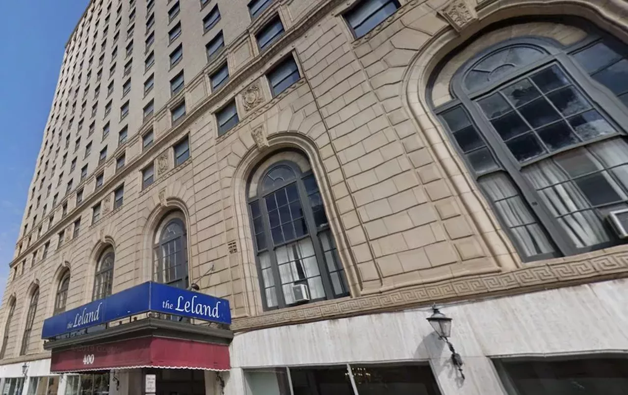 The Leland Hotel 400 Bagley St., Detroit; 313-962-2300; theleland.net The Leland used to be one of Detroit's top hotels. Hell, Jimmy Hoffa and the Purple Gang were known to be regulars. Over the years there have been rumors as well as multiple deaths and more than 15 suicides, and ghosts have been spotted on the fourth floor of the building, including a woman who has been seen in the basement haunting the bathrooms and dance floor. (We're not surprised this place became a popular goth nightclub.) Photo via GoogeMaps