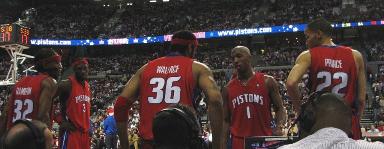 How many championships would the Pistons have won if we didn&#146;t draft Darko Milicic?
It&#146;s without a doubt the biggest draft bust of all time. Somehow the Pistons still won a championship after drafting Darko Milicic. But looking back at the players who were also on the table (Dwyane Wade, Carmelo Anthony, Chris Bosh) and wondering if the Pistons could&#146;ve been an all-time great dynasty is something we&#146;ll never get tired of bitching about. 
Photo via Dave Hogg / Wikimedia Commons
