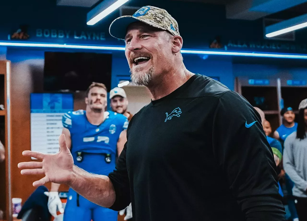 Dan Campbell The Detroit Lions’s passionate and tough head coach, since 2021. What to wear: Detroit Lions cap, black shirt, khakis, and a sign about biting kneecaps for full effect. How to act: Intense but heartfelt, motivating everyone around you.