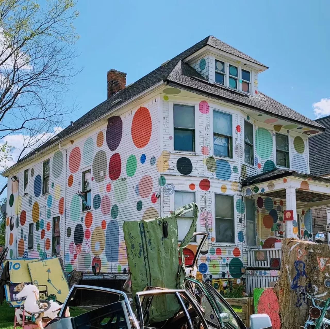 The Heidelberg Project This outdoor art installation, created in 1986 by Tyree Guyton, transformed a Detroit street with colorful displays of art and random objects. What to wear: Get super creative and attach colorful objects to your outfit — think polka dots, discarded toys, shoes, and random street art. How to act: Artsy and free-spirited. 