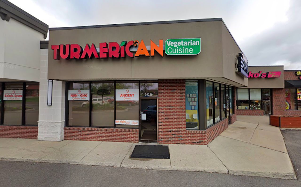 Turmerican Vegetarian Cuisine 
24259 Novi Rd., NoviAs a vegetarian restaurant, Turmerican features mild to medium spice Indian food, which also has vegan and gluten-free options that are clearly stated on their menu. If you’re a fan of authentic Indian food, you won’t miss out on the meat here.