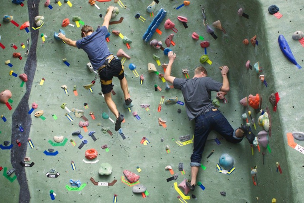 Reach new heights at Planet Rock
1103 W. 13 Mile Rd., Madison Heights
After your introductory lesson of how to climb and belay, you can explore and experience rock climbing at your leisure. 
Photo via Craig Melville/Shutterstock
