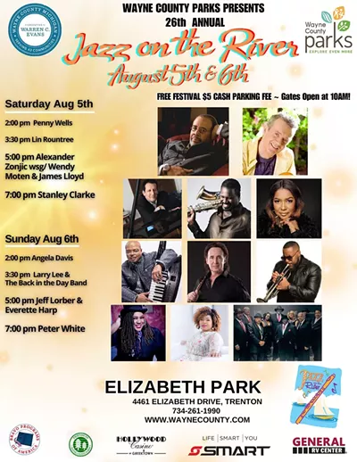 Image: 26th Annual Jazz on the River with Peter White, Jeff Lorber and Everette Harp, Larry Lee and The Back in the Day Band, and Angela Davis