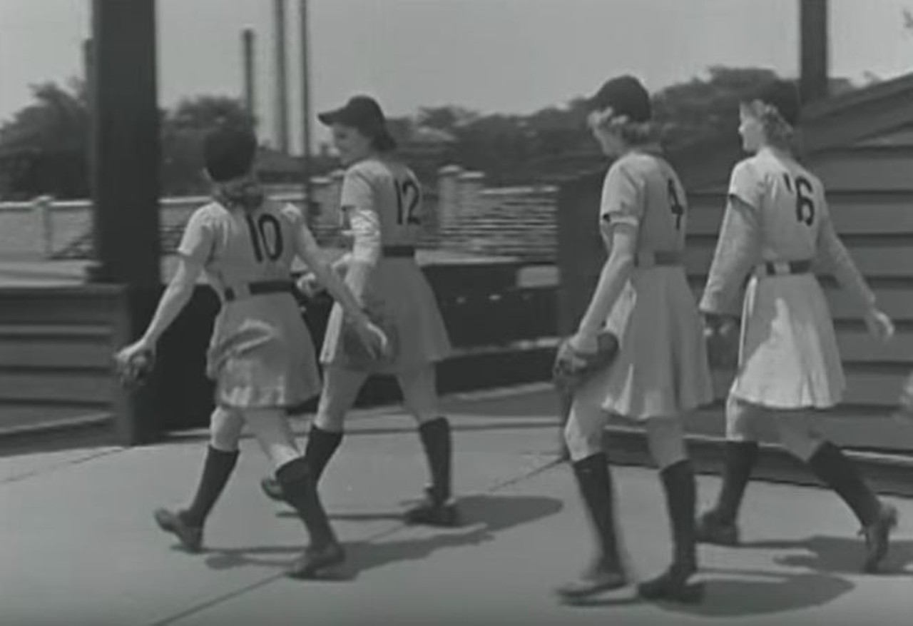 Rose Gacioch
Portrayed by Rosie O&#146;Donnell in &#147;A League of Their Own,&#148; Rose Gacioch played in the All-American Girls Professional Baseball League from 1945 to 1954. She became a press operator in Illinois and retired to Sterling Heights in 1978. After her death in 2004, she was buried in Mount Olivet Cemetery in Detroit.
Photo via screengrab / YouTube