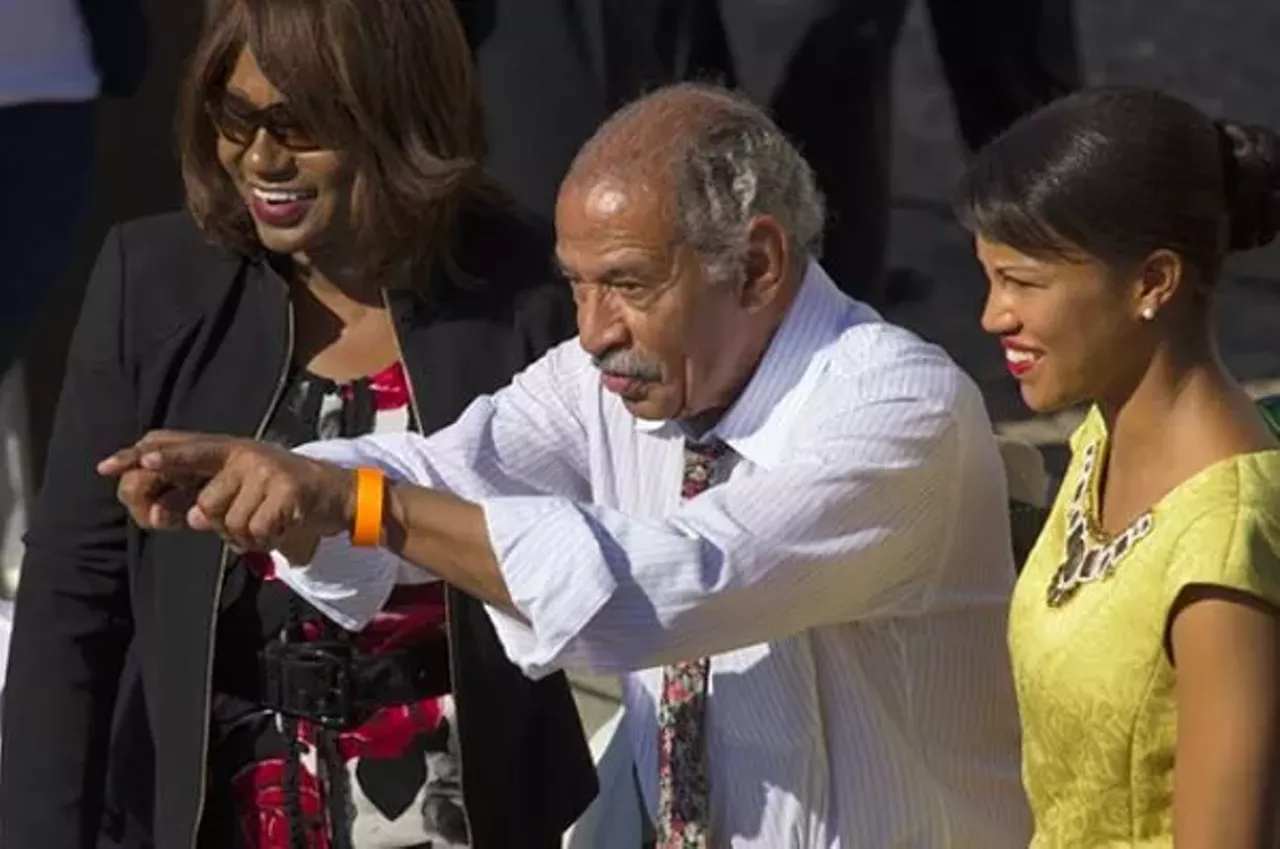 John Conyers A Highland Park native, John Conyers would eventually become the longest serving African-American congressman. For over 50 years, Conyers served as a voice on Capitol Hill, first taking his seat in 1965 with the support of many including Rosa Parks, who would go on to work for Conyers for 20 years. He was one of the founders of the Congressional Black Caucus alongside Shirley Chisolm, William Clay, Sr. and ten other Black politicians. In 2017, Conyers resigned after reports surfaced that the congressman settled a sexual harassment lawsuit with a staffer. Conyers died in 2019 at the age of 90. He is interred at Detroit Memorial Park East in Warren. Photo via Wikimedia Commons