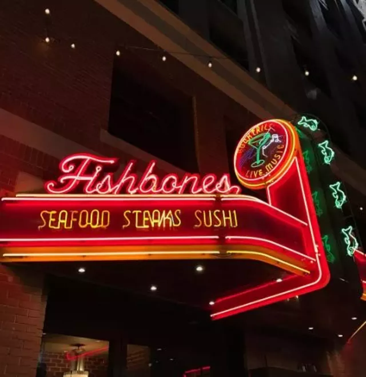 The original big, big, big, buffet: Fishbone's; 400 Monroe Ave., Detroit; 313-965-4600; more locations at fishbonesusa.com: For more than 20 years, Fishbone's Greektown location has had a brunch so big it became a legend. It's still going, from 10 a.m. to 2:30 p.m. every Sunday, with breakfast items, an omelet station, seafood, a dessert table. You can basically grab everything from a fistful of bacon to a tray full of sushi.
