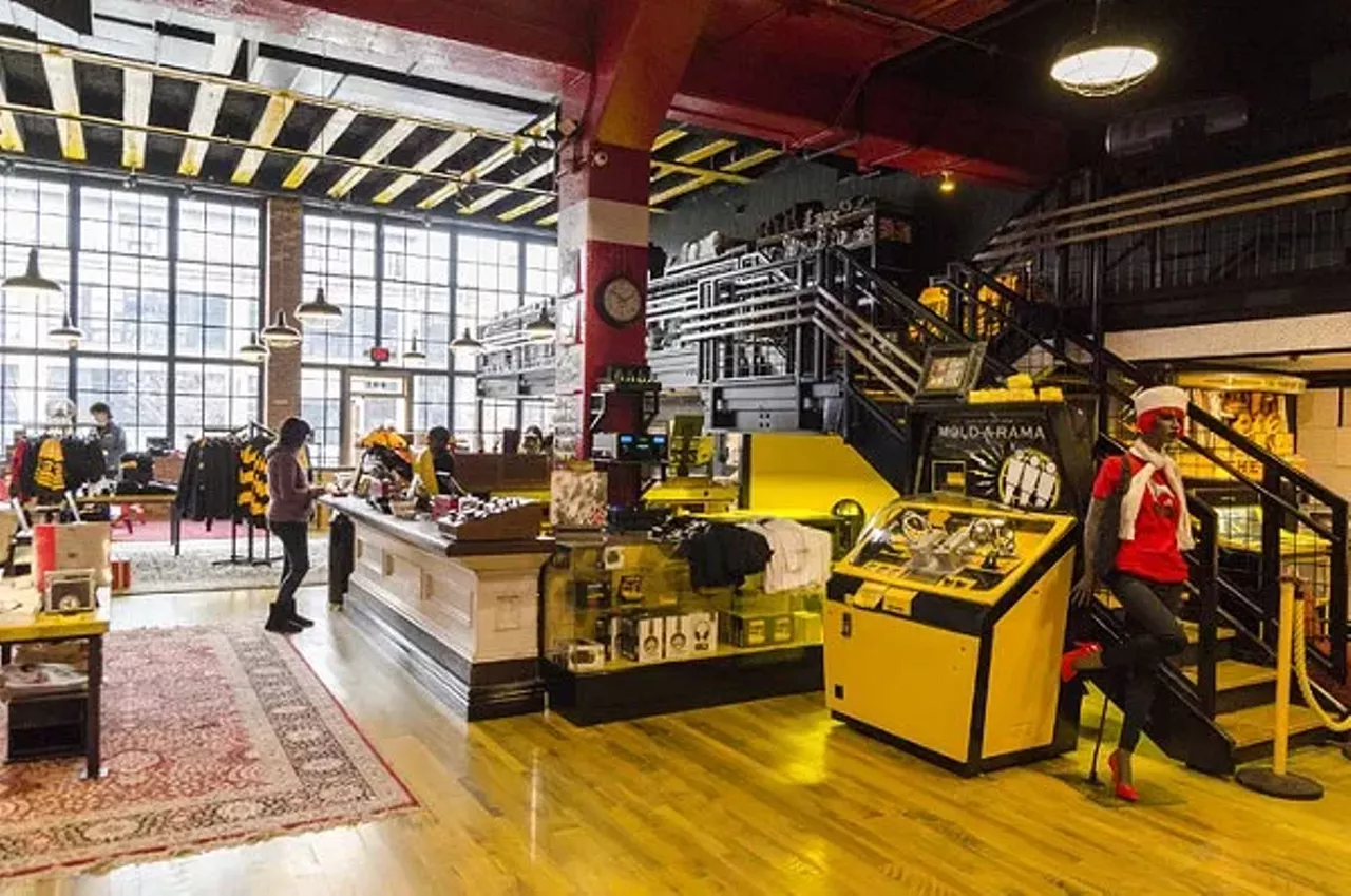 Third Man Records 441 W. Canfield St., Detroit; 313-209-5205; thirdmanrecords.com Third Man Records isn't your typical record store &#151; and that makes sense, because its founder, Jack White, is far from your typical dude. The former White Stripes leader and man of many bands first launched the record label in 2001 to release his own music, and then opened its Cass Corridor storefront and record pressing plant in 2015. While White himself has a hand in many of the records sold here (expect plenty of material from acts like the White Stripes, Raconteurs, Dead Weather, and solo releases &#151; all packaged in the TMR's candy-colored aesthetic), the label has also reissued White-approved oldies from labels like Tamla, Sun, and Chess. Photo by Kelley O&#146;Neill