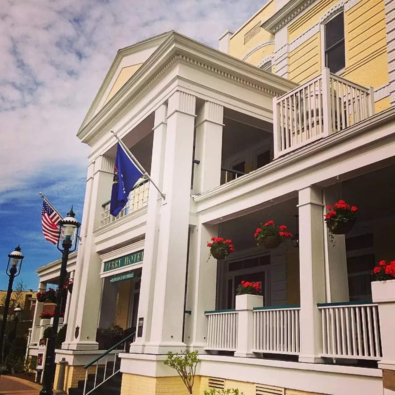 Stafford&#146;s Perry Hotel: This Lake Michigan waterfront destination built in 1900 marked the start of northern Michigan tourism. With scenic views and a gateway to downtown Petoskey, Stafford&#146;s Perry Hotel is a cozy destination for a northern Michigan wedding. Located at 100 Lewis St, Petoskey. Photo via Facebook User Stafford&#146;s Perry Hotel.
