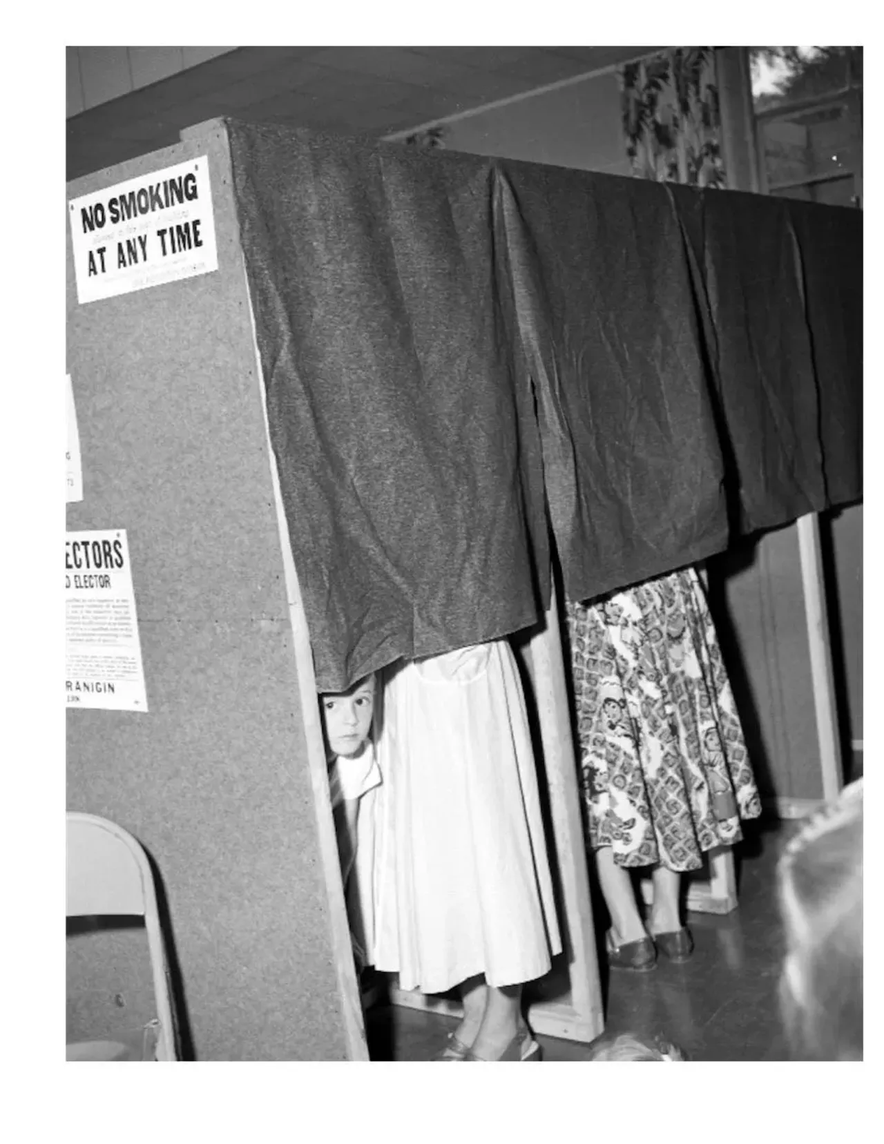 Crowds waiting to vote. (1959) All photos courtesy of Walter P. Reuther Library, Archives of Labor and Urban Affairs, Wayne State University