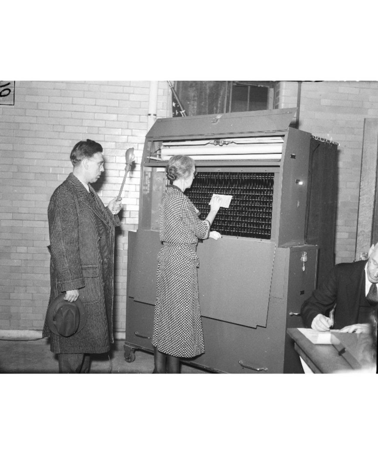 Voting machine.
All photos courtesy of Walter P. Reuther Library, Archives of Labor and Urban Affairs, Wayne State University