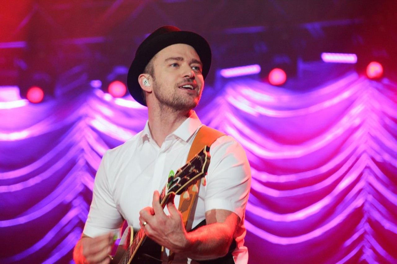 Justin Timberlake 
Little Caesars Arena, April 2, 7:30 p.m.; $54.50+
JT is back with a new album,  Man of the Woods, and a new outdoorsy style which he showed off at this year&#146;s Super Bowl halftime show. Expect Timberlake to run through his hits when he stops by Little Caesars Arena for the first time.
Photo via Shuttertsock