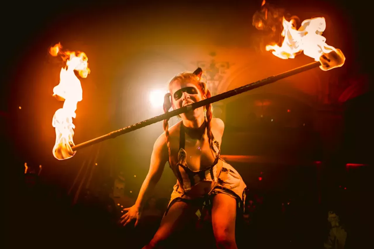 27. Spend months creating your costume for Theatre Bizarre The freaks come out at night &#151; for two whole weekends at one of the spookiest historical properties in Detroit. Dubbed &#147;The Greatest Masquerade on Earth,&#148; Theatre Bizarre is the underworld reimagined. Ultimately a Halloween celebration, Theatre Bizarre dazzles and disgusts with fire eating, burlesque, and something called the &#147;fistatorium.&#148; Theatre Bizarre takes place during two weekends in October at the Masonic Temple; 500 Temple St., Detroit Photo by Trevor Long,