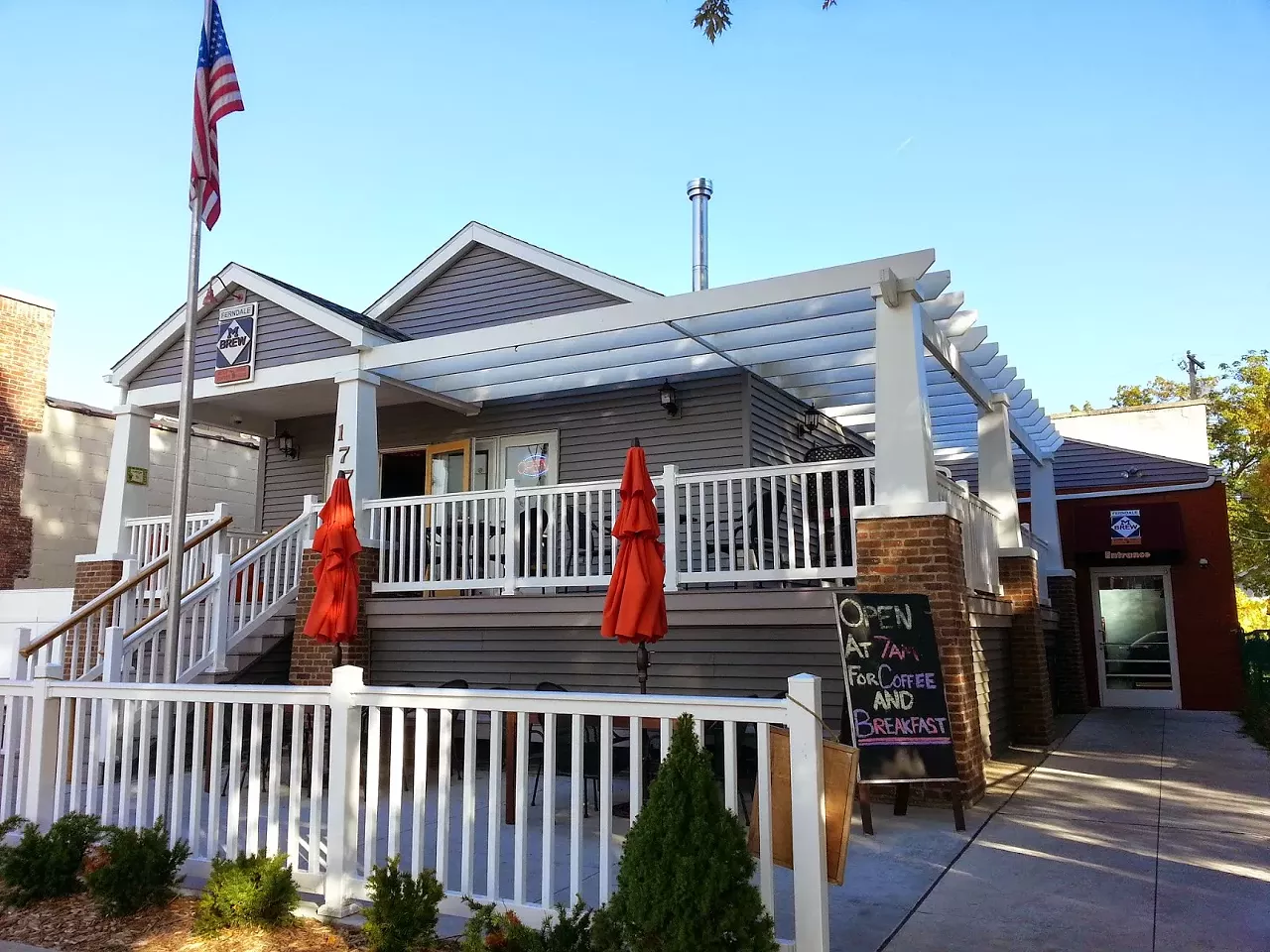 7. Do the next best thing to going up North at M-Brew When M-Brew opened in 2014, owner Dean Bach tried to re-create the ambiance of a northern Michigan cabin. The &#147;Up North&#148; vibes are enhanced with little touches, like a fireplace hearth, folk art, and menu items like the &#147;brew-ski,&#148; or a sampling of local beers presented on a ski-shaped plank. And adding more indoorsy wintertime appeal, M-Brew hosts a collection of vintage arcade games, pinball machines, and a retro Jukebox downstairs. At 177 Vester Ave., Ferndale; 248-542-2739; m-brew.net. (Photo via HipinDetroit.com)