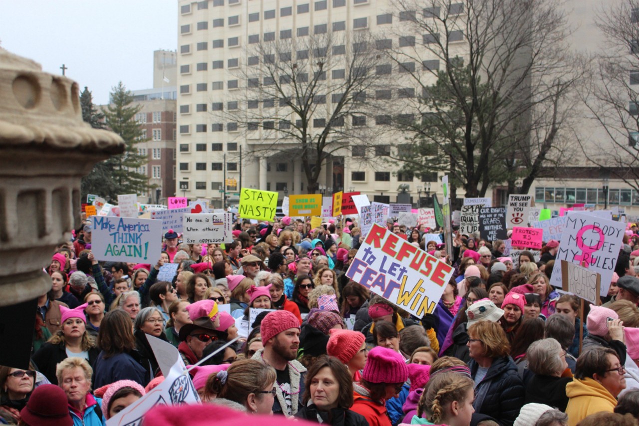 43 photos from the Lansing Women's March