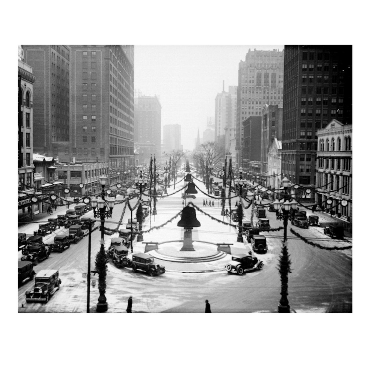 Washington Blvd. Christmas decorations. (1930) All photos courtesy of Walter P. Reuther Library, Archives of Labor and Urban Affairs, Wayne State University