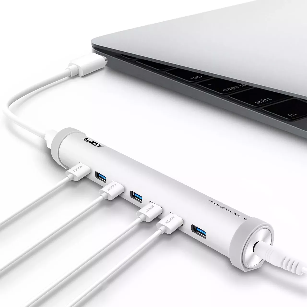  AUKEY USB C Hub 7 Port with Power Adapter, Aluminum Body for MacBook, Chromebook Pixel, and More. $18.35 (57% off). This will save you from so many technological headaches.